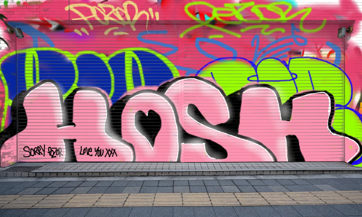 Graffiti artwork by hosha