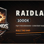 Баннер сервера RaidLands | 1000X PvP | Kits | TP | Clans | Instant Craft