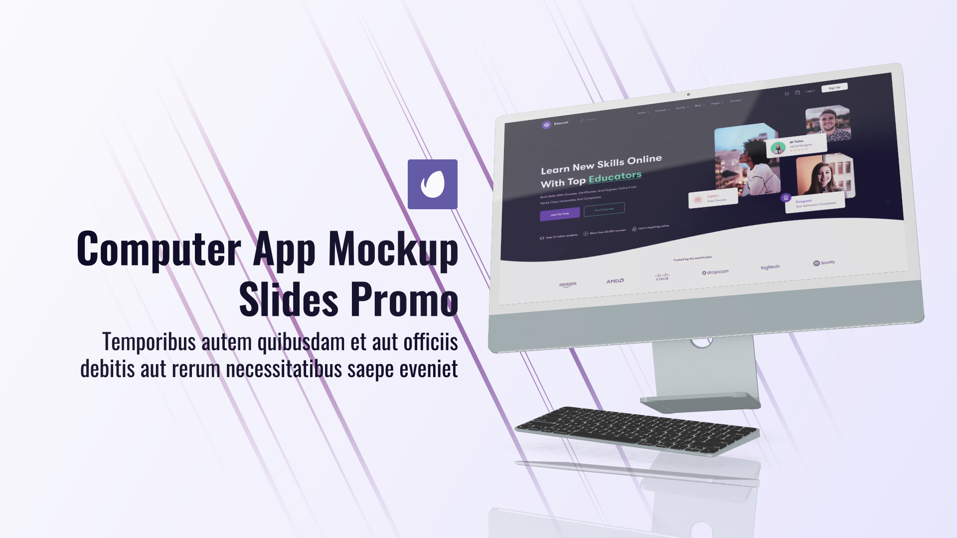Desktop Promo Website Presentation Desktop Promo Website Presentation