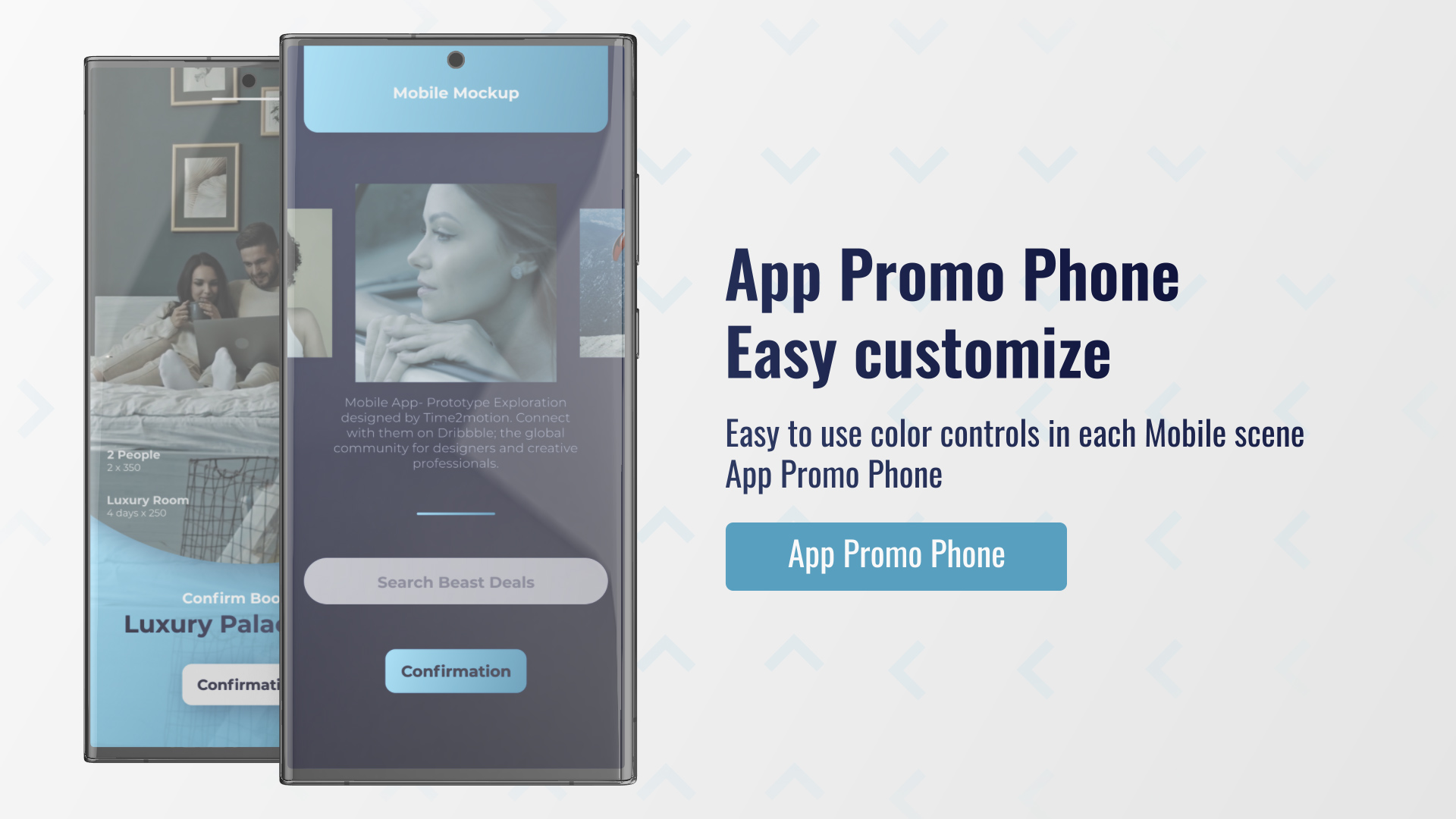 Smartphone 3D Mockup App Promo Smartphone 3D Mockup App Promo