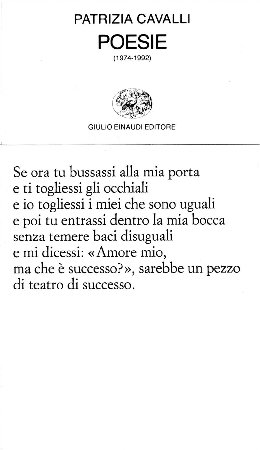Patrizia Cavalli - Poesie (1974-1992)