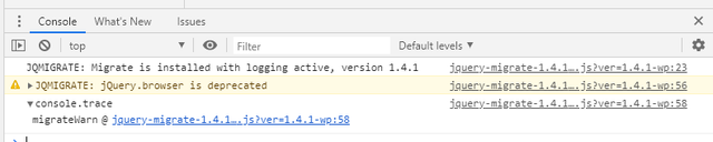 j-Query-console-warning