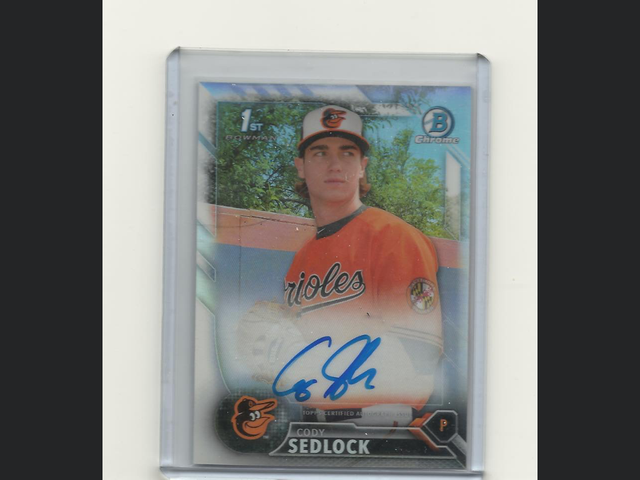 2016 Bowman Draft Cody Sedlock Refractor Autograph /500.png