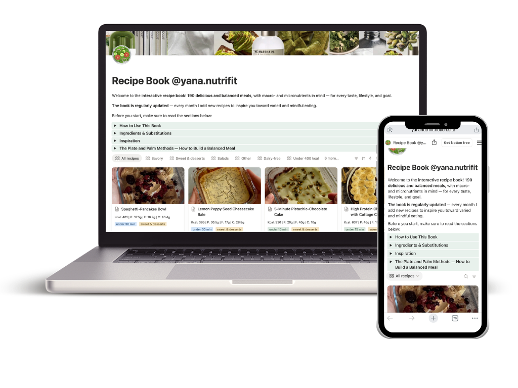 Recipe book mockup