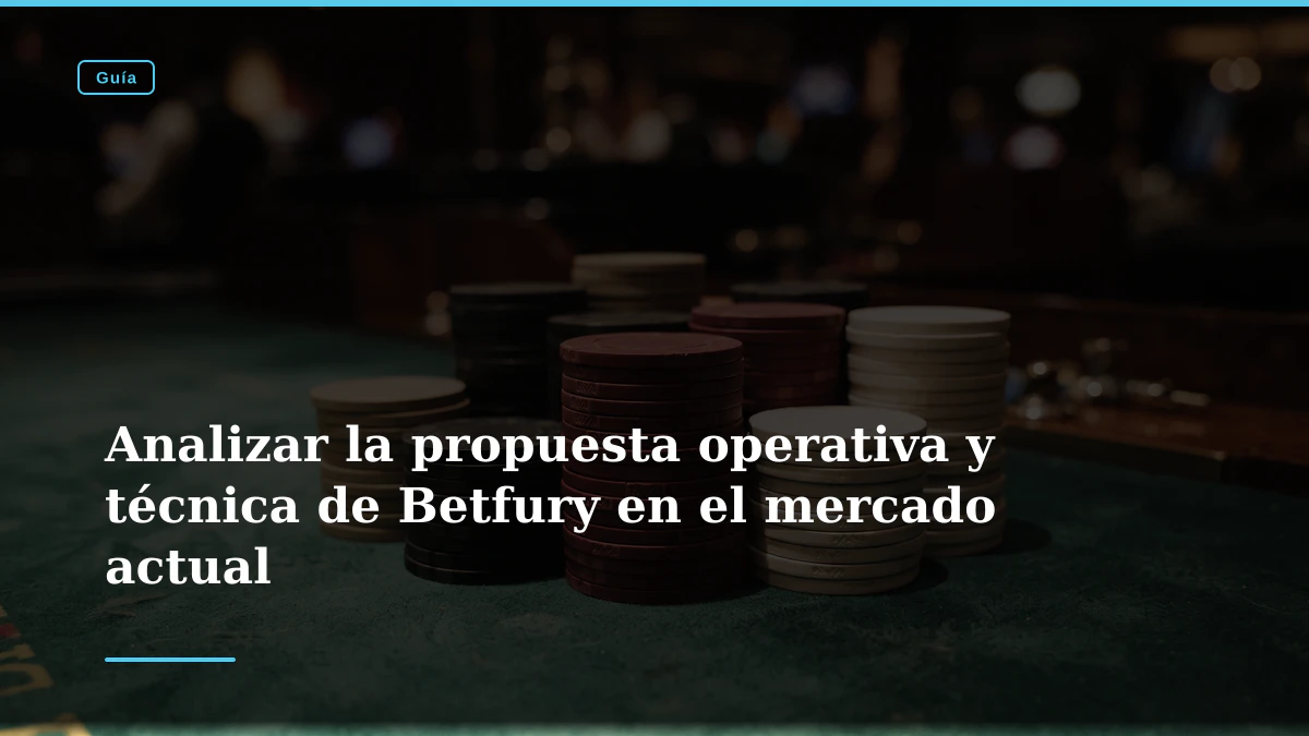 Analizar la propuesta operativa y técnica de Betfury en el mercado actual