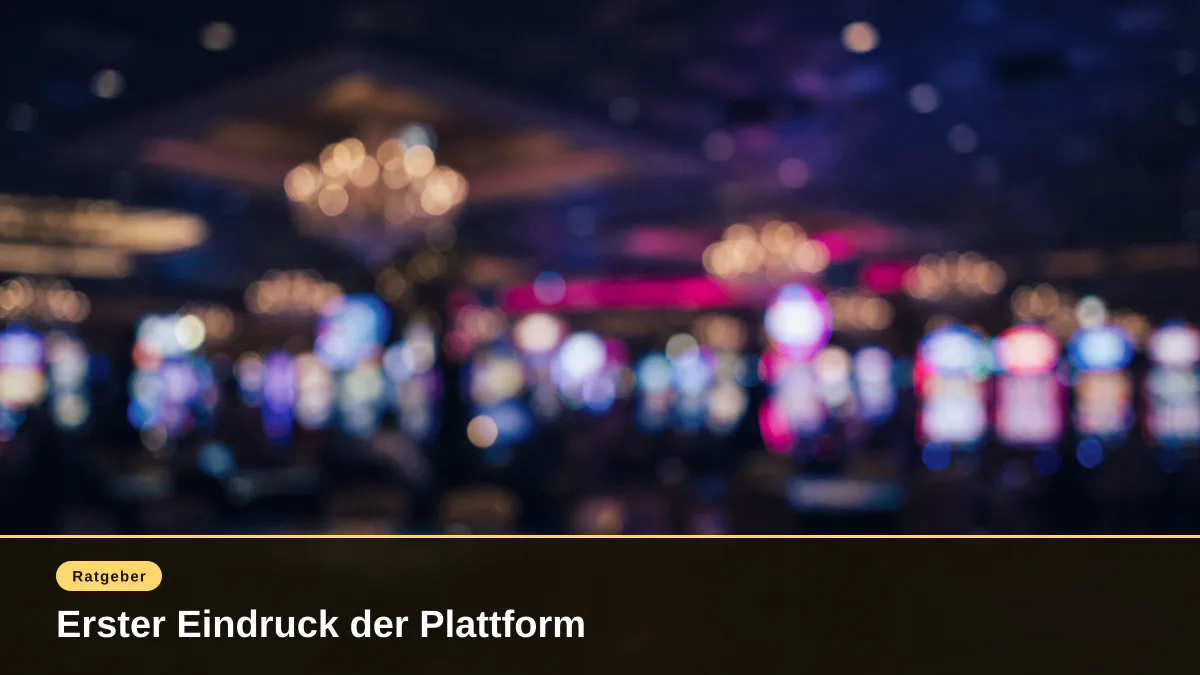 Erster Eindruck der Plattform