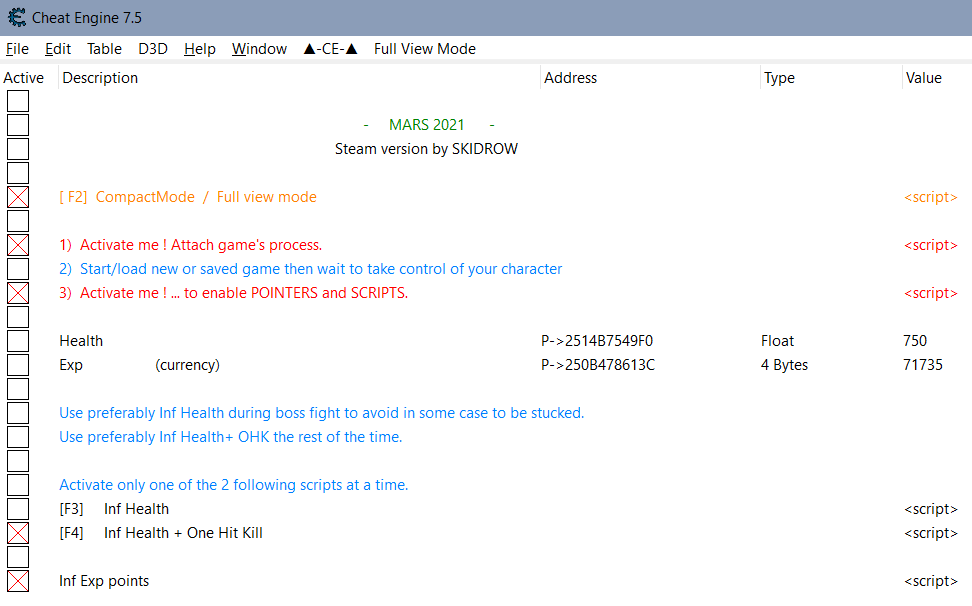 MARS 2021 - FearLess Cheat Engine
