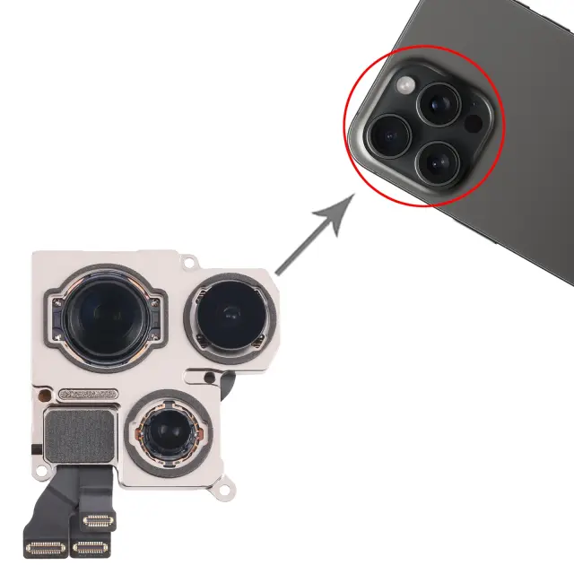iPhone 15 Pro Original Back Camera Replacement (₹8,200 with Warranty)