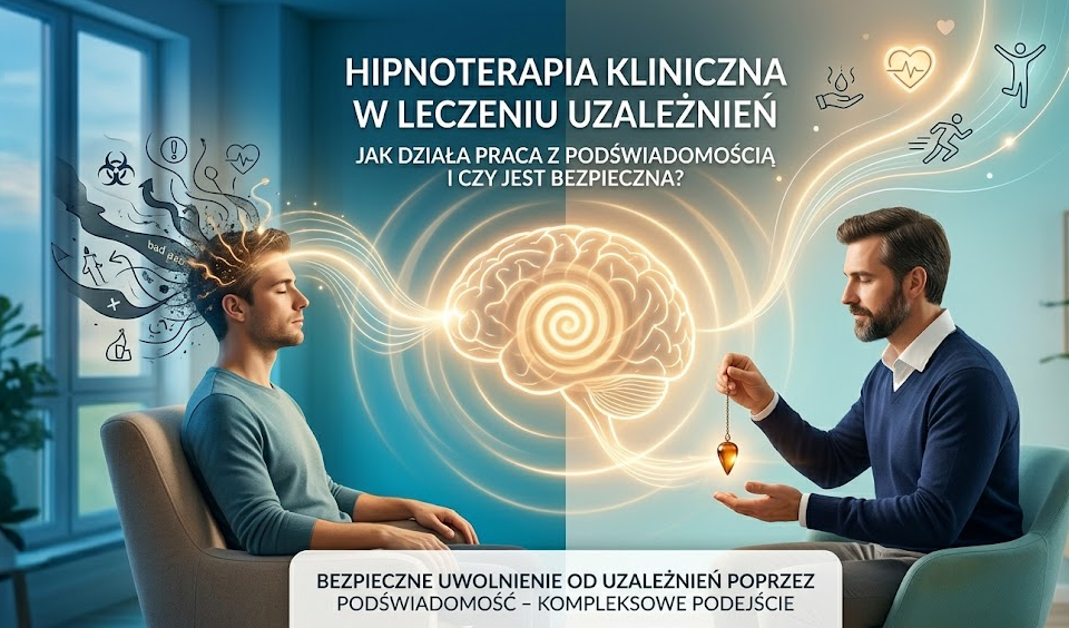 Hipnoterapia kliniczna w leczeniu uzależnień – jak działa praca z podświadomością i czy jest bezpieczna?