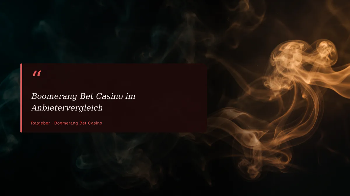 Boomerang Bet Casino im Anbietervergleich