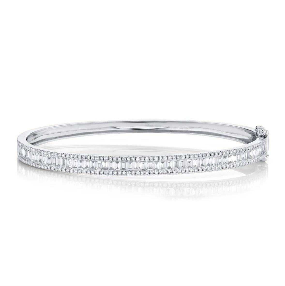 1.74ct Diamond Baguette Bangle