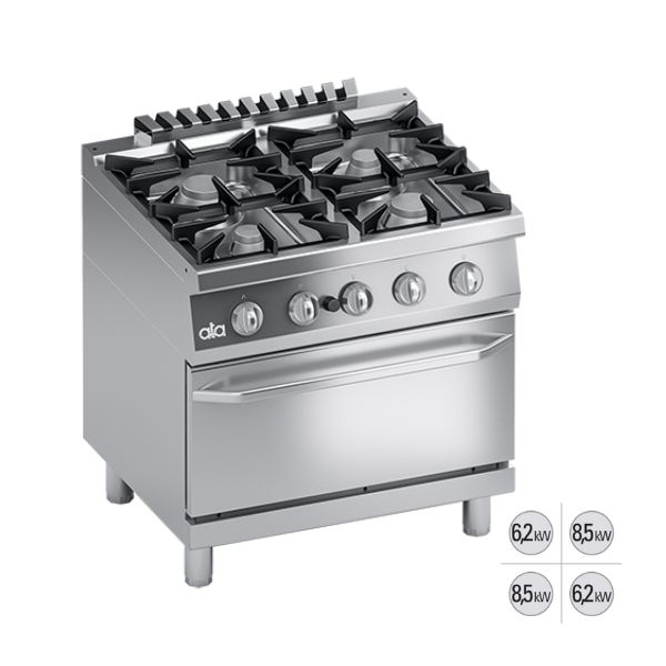 FOGÃO A GÁS K7GCUP10FF - Gama 700 - A Gás