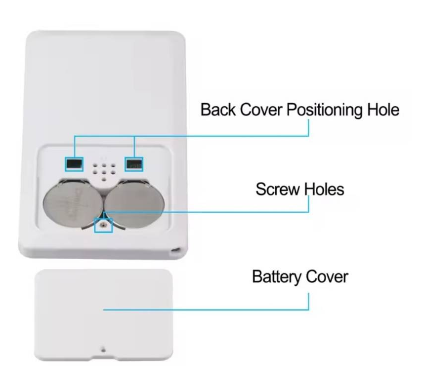 Quizzer Clickers player remote battery cover