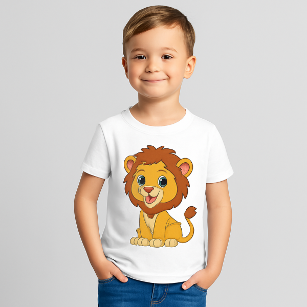 Camiseta Infantil Branca em Poliéster