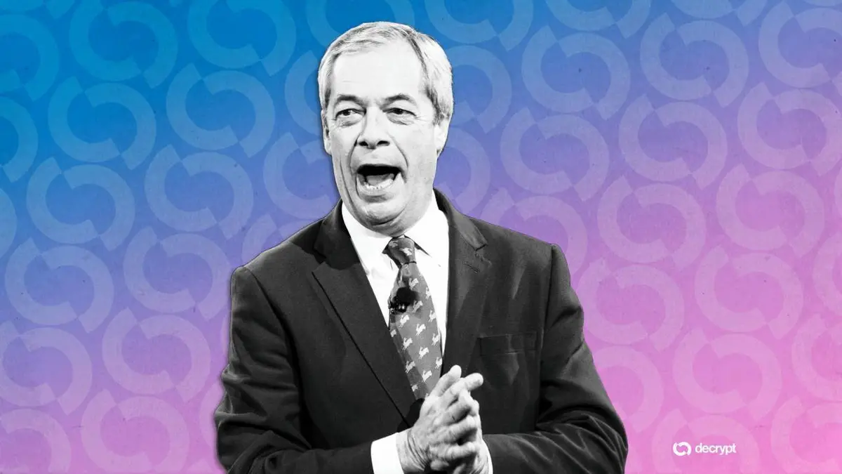 Farage Accused of Crypto Lobbying for Donor's Gain