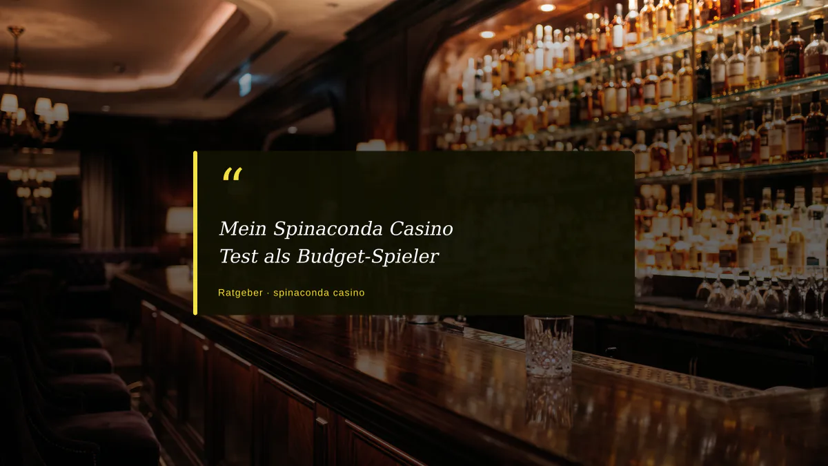 Mein Spinaconda Casino Test als Budget-Spieler
