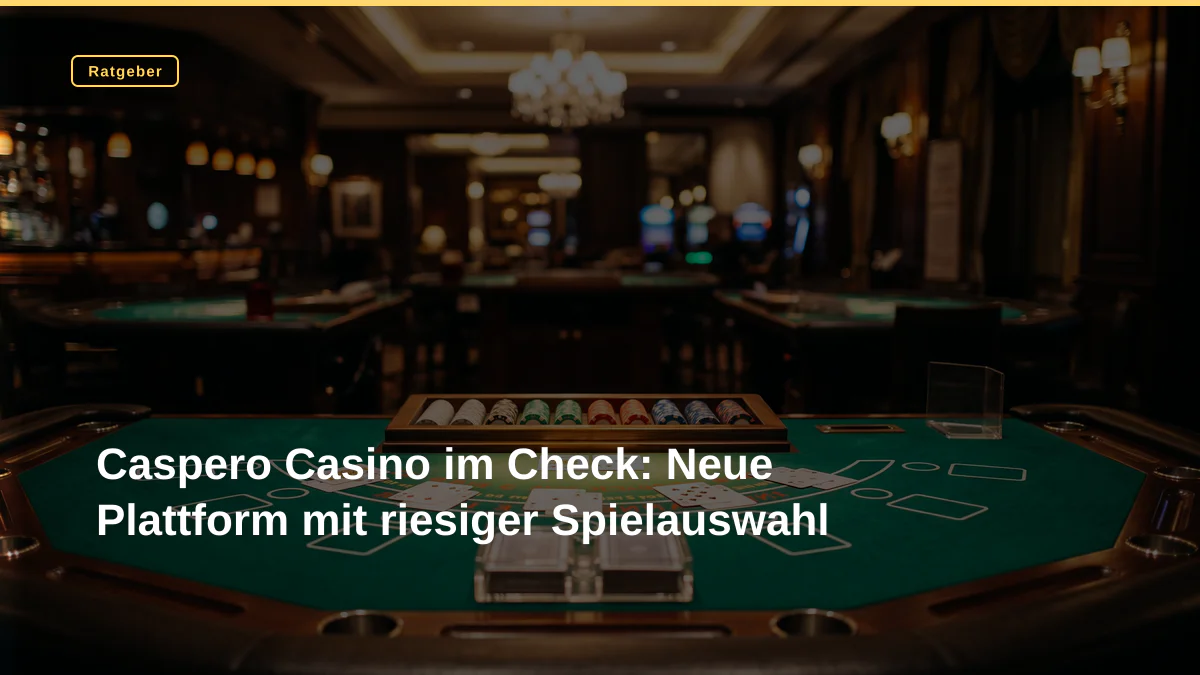 Caspero Casino im Check: Neue Plattform mit riesiger Spielauswahl