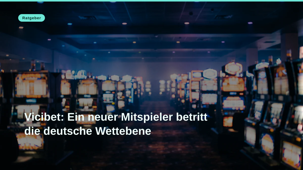 Vicibet: Ein neuer Mitspieler betritt die deutsche Wettebene
