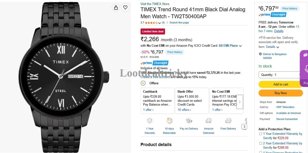 Timex 41mm Black | Huge Savings Offer