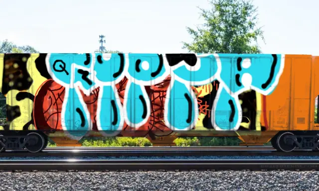 Graffiti artwork by Quiltoe