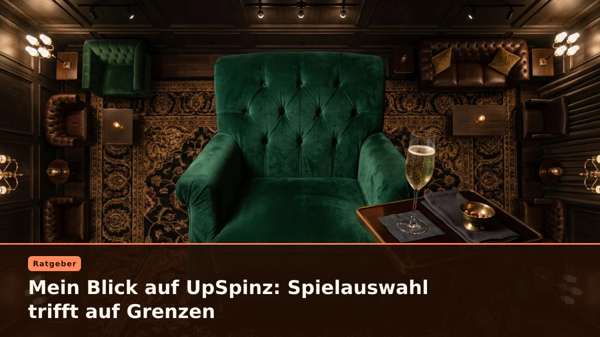 Mein Blick auf UpSpinz: Spielauswahl trifft auf Grenzen