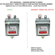 WB27X11038 Correct incorrect
