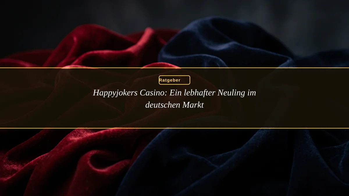 Happyjokers Casino: Ein lebhafter Neuling im deutschen Markt