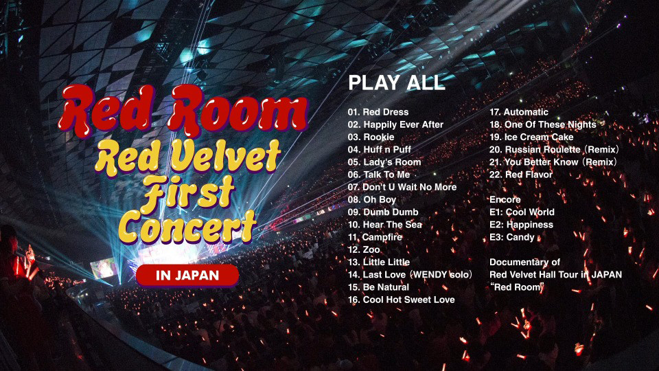 Red Velvet 1stコンサート Red Room IN JAPAN ライブ 輸入盤 K-POPミュージックBD Blu-ray
