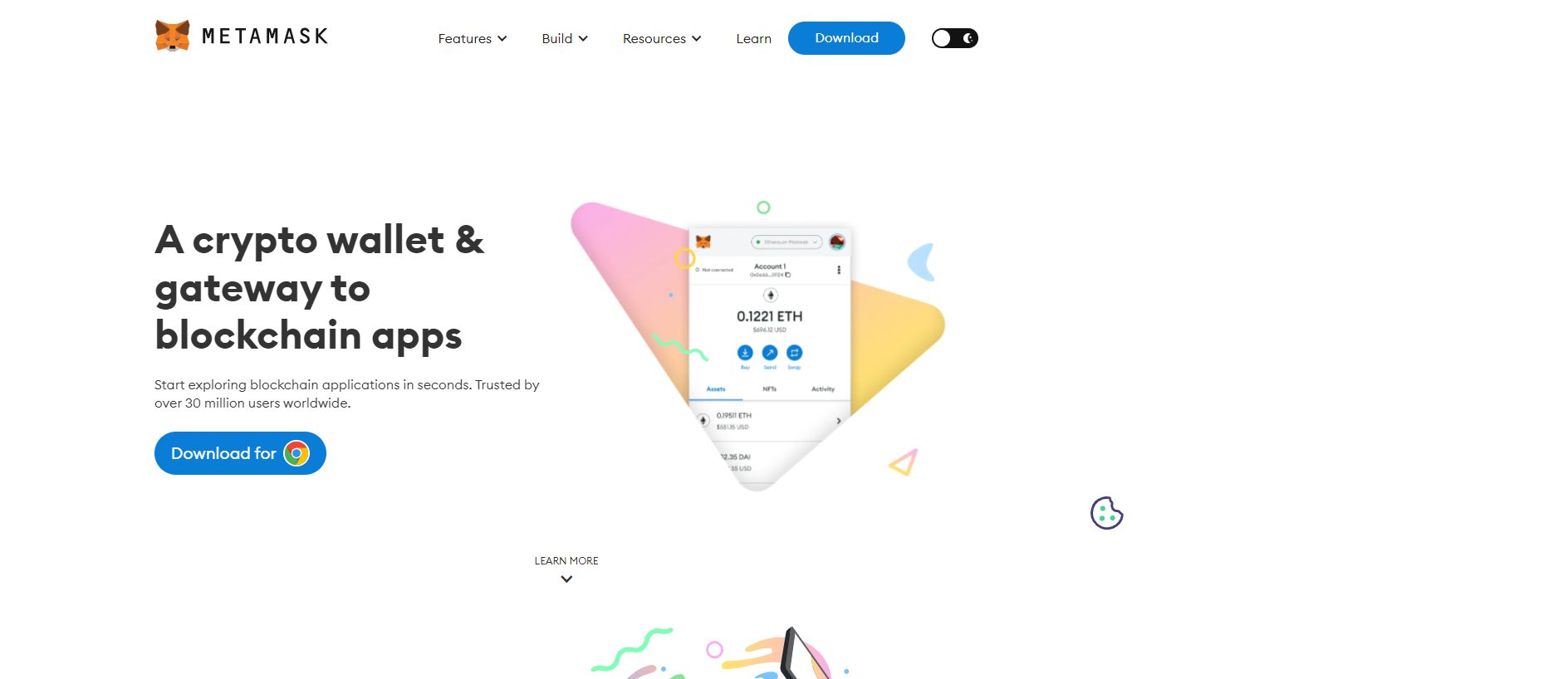 Stored capture of metamaksextnsion.webflow.io