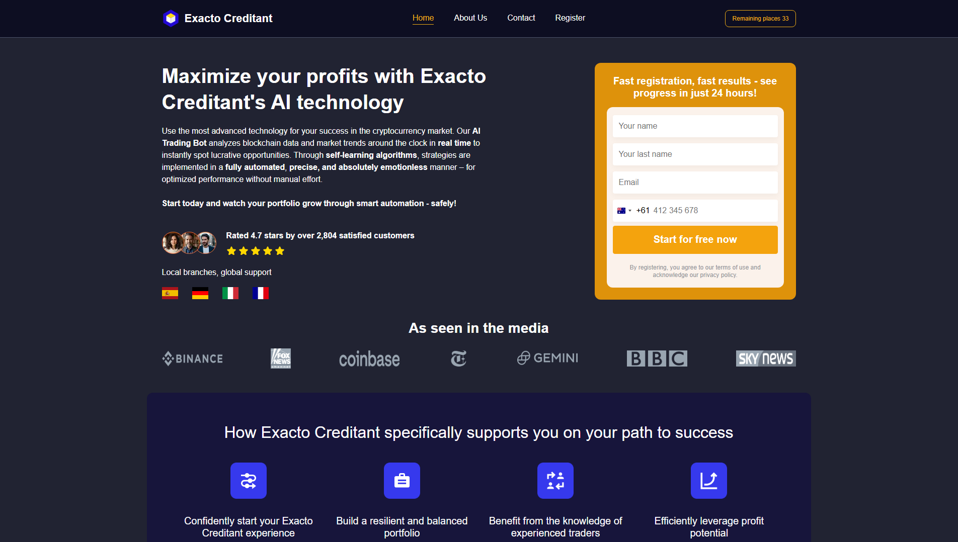 Stored capture of exactocreditanteu.com