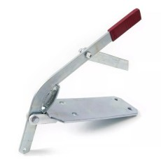 Mechanical Hand Brake Plate for 4-Hole Hitch Mounts, Galvanized Finish