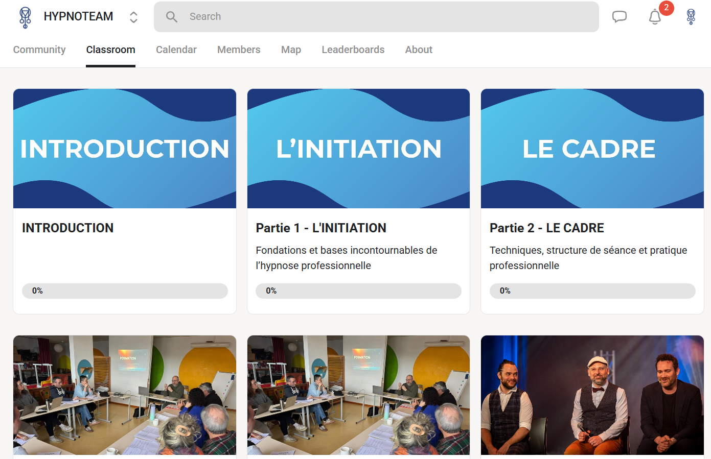 Interface éducative Skool