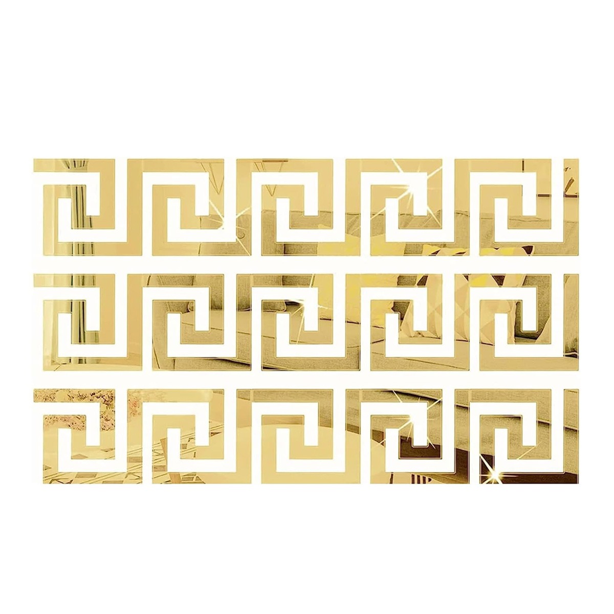 Acrylic Golden Mirror Stickers