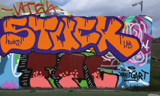 Graffiti artwork by STUCK1