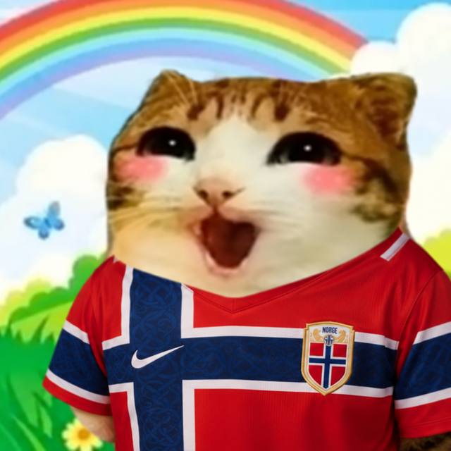 Norge kitty rainbow
