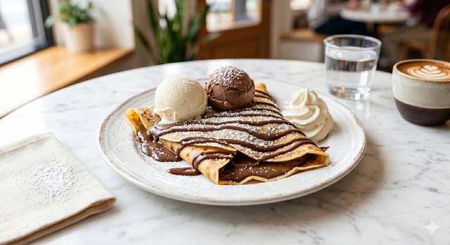Maison De La Crêpe serving suggestion
