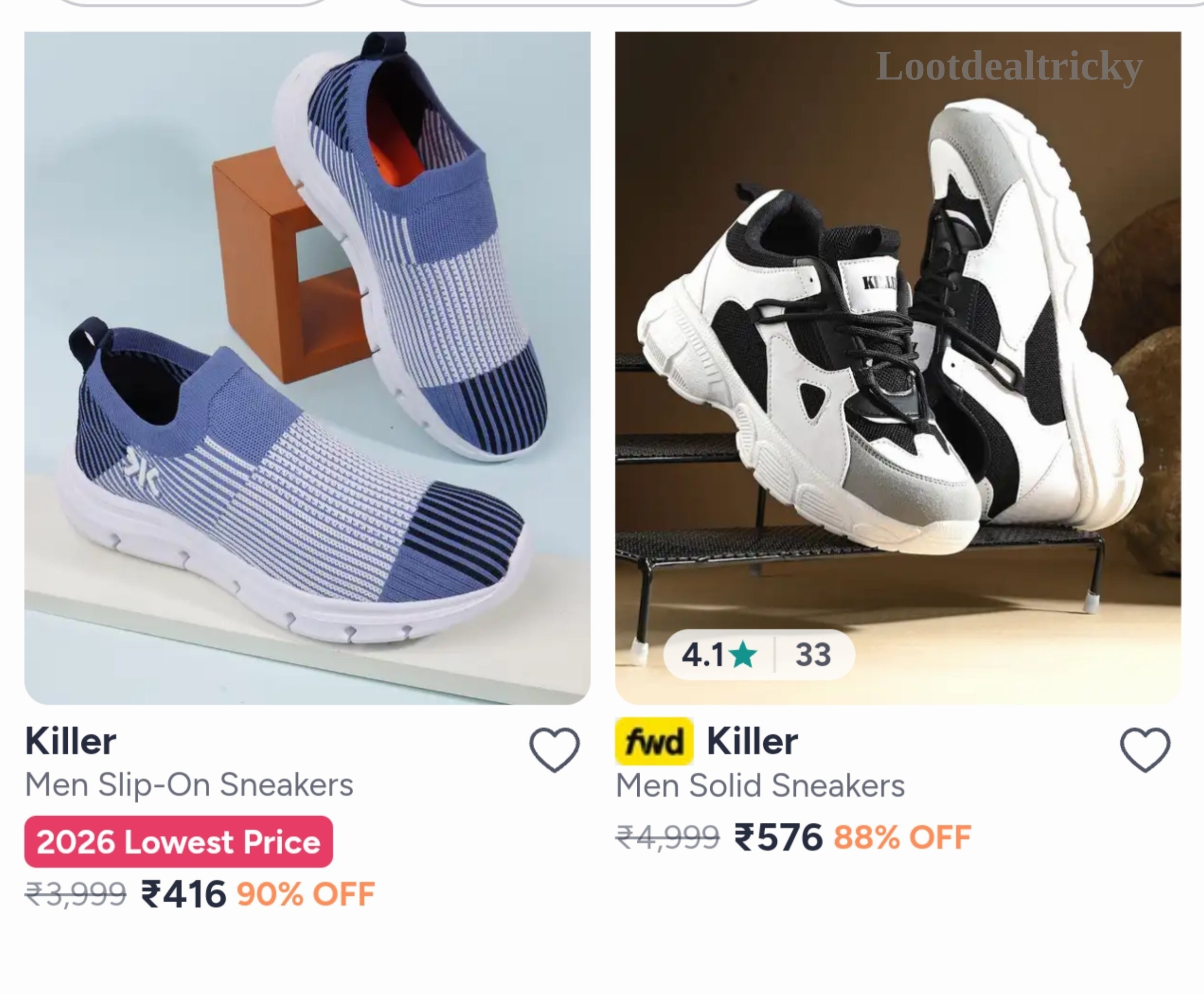 Killer Shoes Upto – Just 90% OFF | Top Unbeatable Deal Killer Shoes Upto – Just 90% OFF | Top Unbeatable Deal