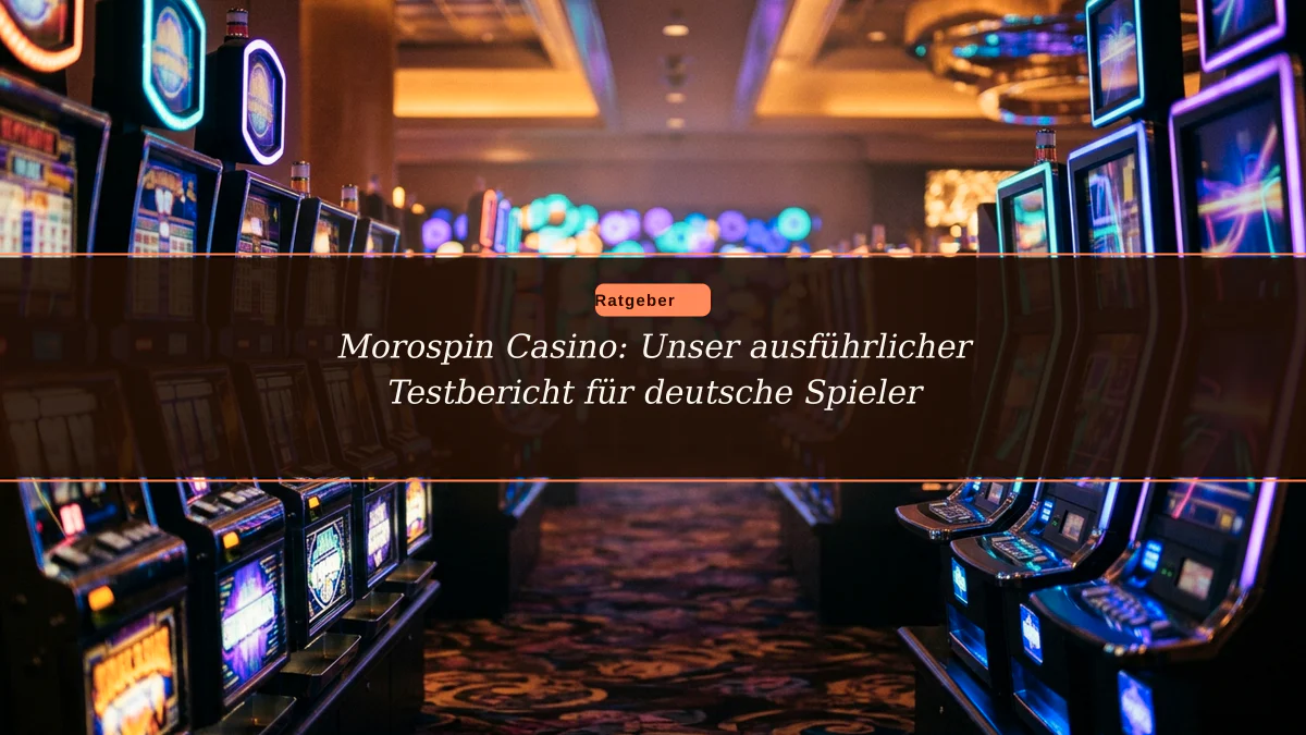 Morospin Casino: Unser ausführlicher Testbericht für deutsche Spieler