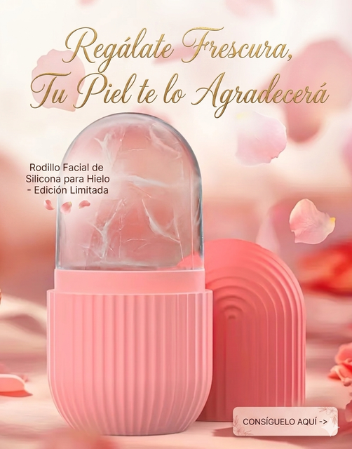 Rodillo Facial de Hielo en Silicona Premium Honduras
