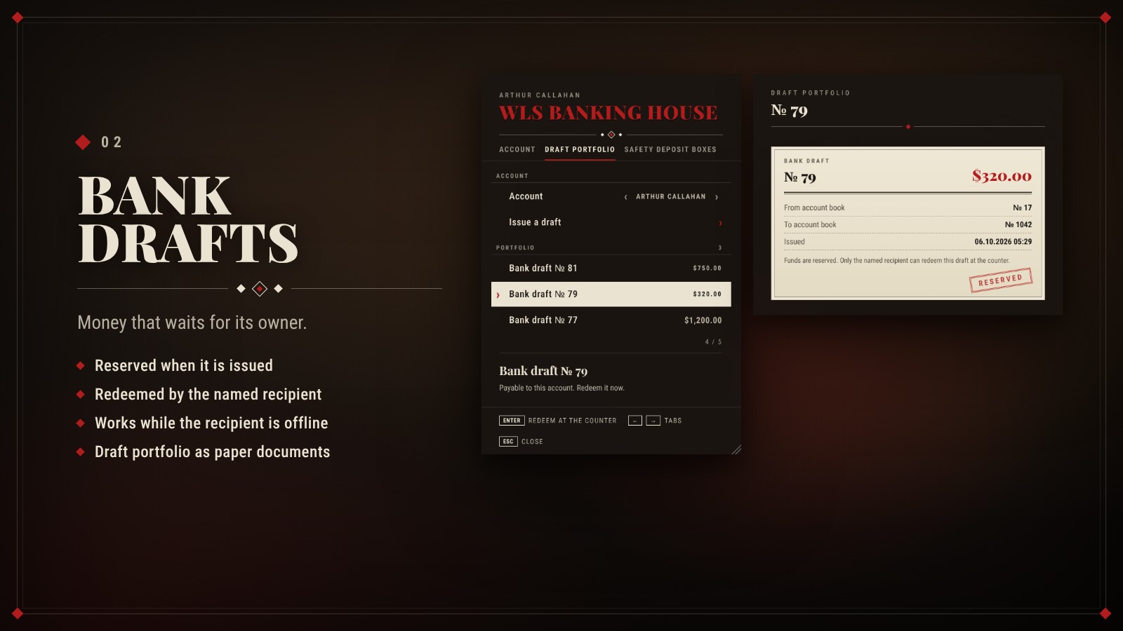 Bank drafts