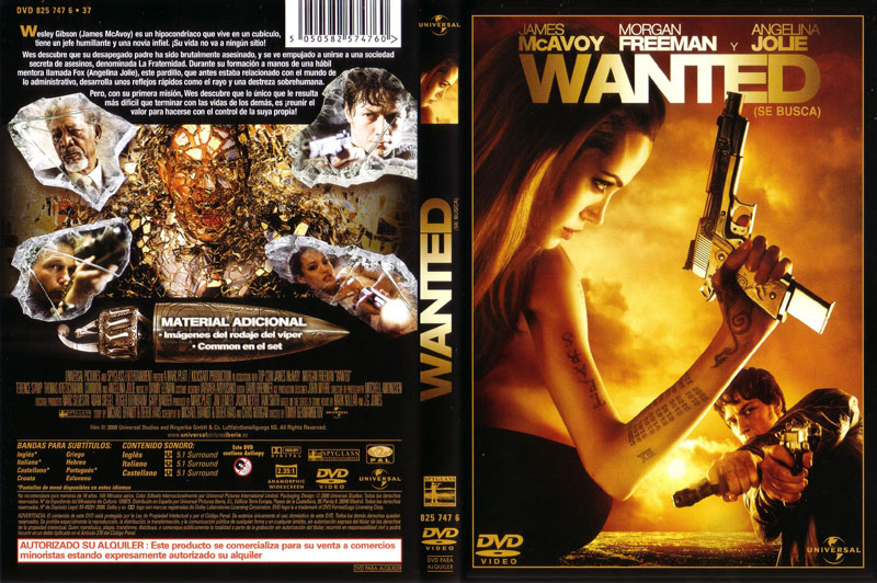 Busca carat - Wanted (Se busca) [DVD9 Full] [Pal] [Esp/Ing/Ita] [5.1] [Sub:Multi] [2008] [Acción] [VS]