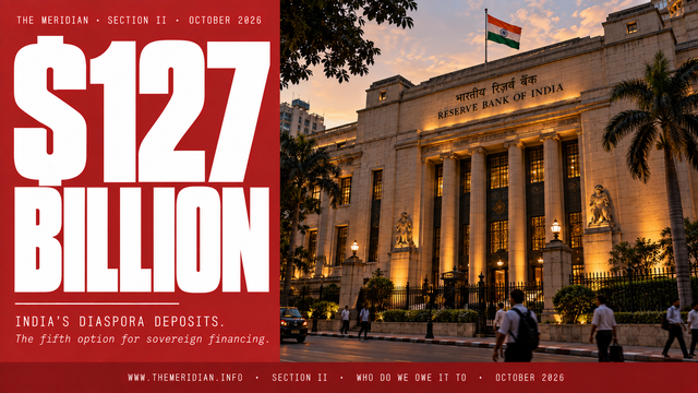 India 127 Billion Diaspora Deposits FCNR Fifth Option October 2026 The Meridian Vayu Putra