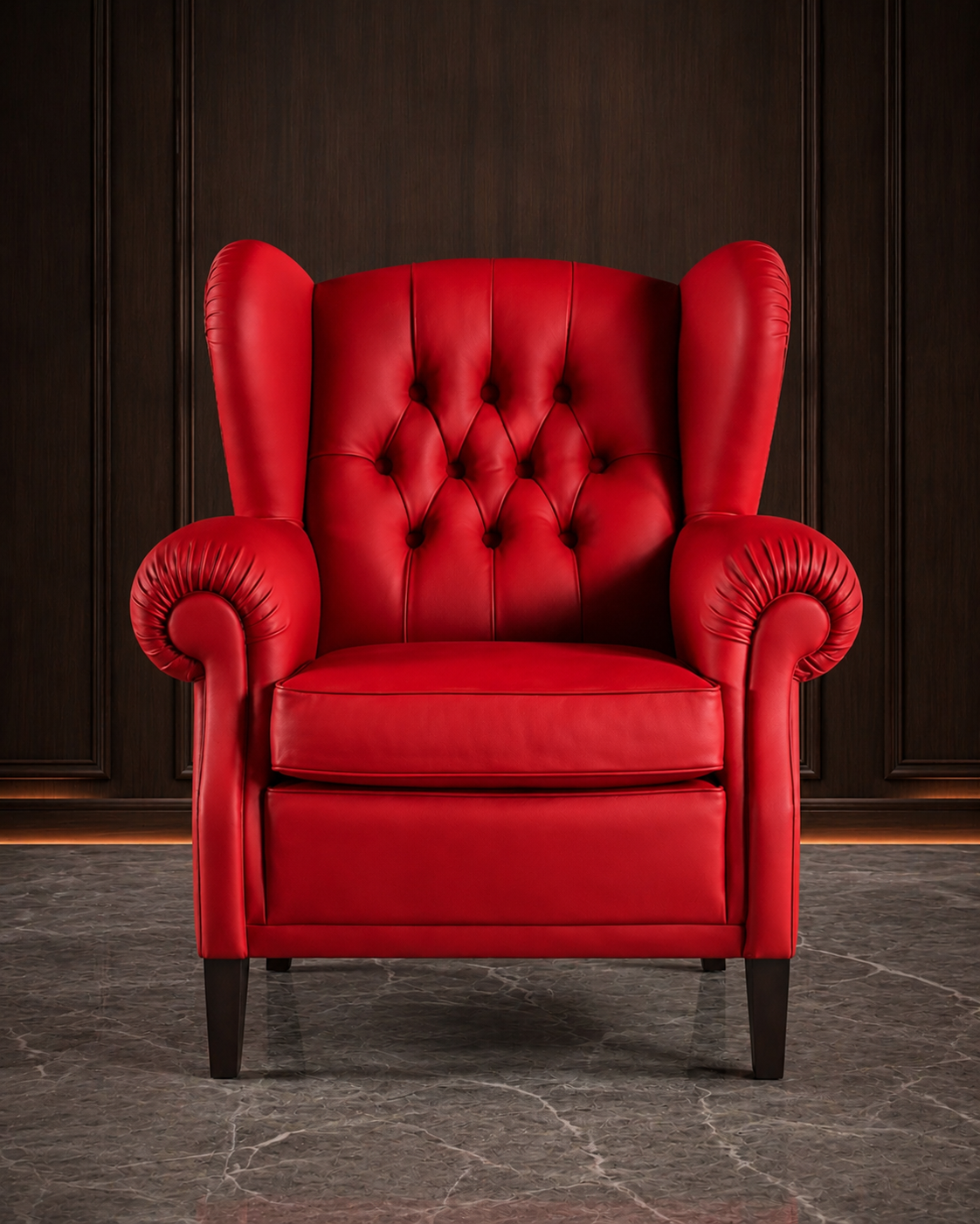 Luxury Wingback Tufted Armchair
