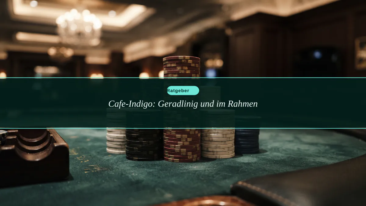 Cafe-Indigo: Geradlinig und im Rahmen