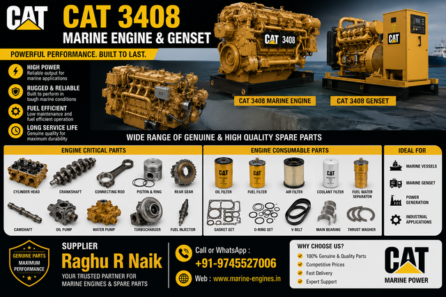 CAT 3408 Marine Engine Spares