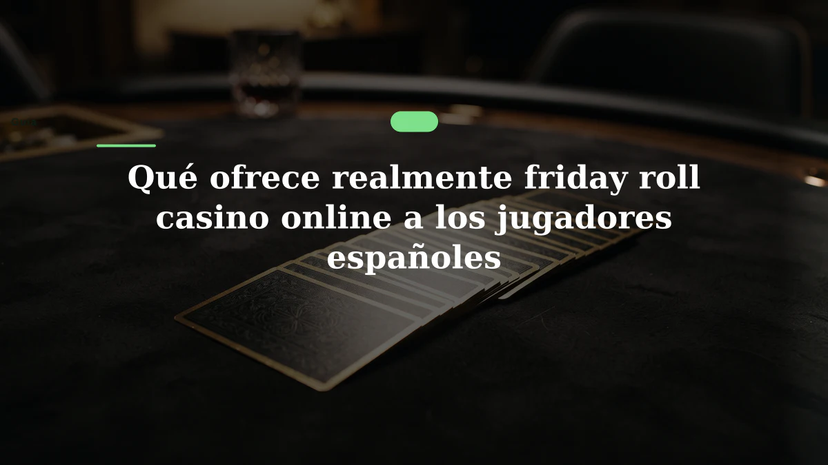 Qué ofrece realmente friday roll casino online a los jugadores españoles