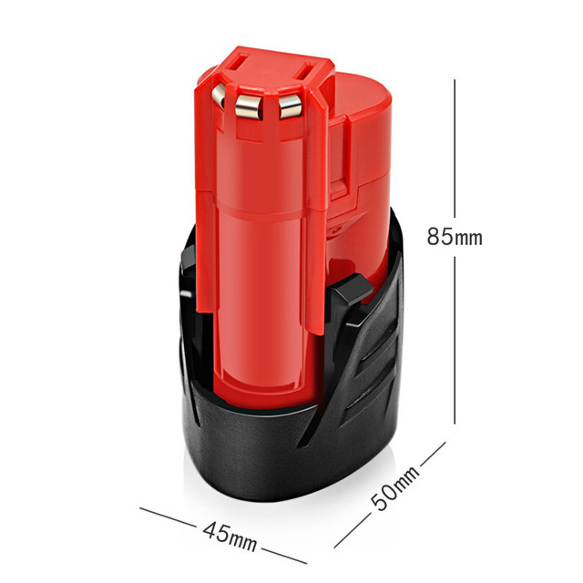 Kích thước khay pin Milwaukee M12 đóng