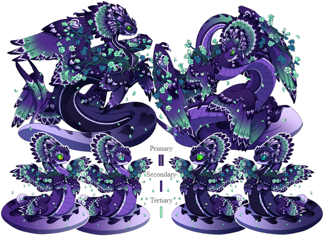 Grape/Royal; Hydrangea 1-2