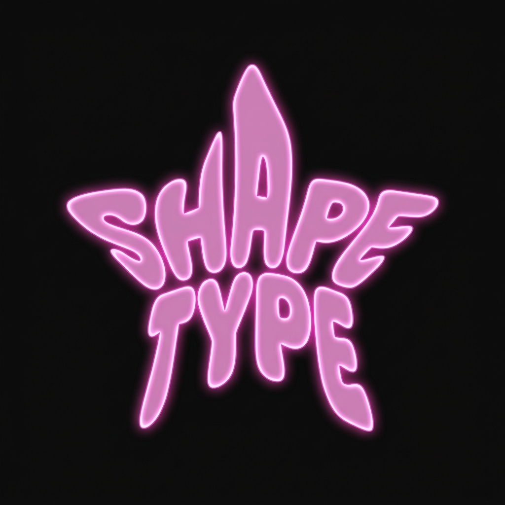SHAPETYPE - Estrela de 5 pontas