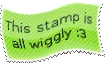 wiggly stamp